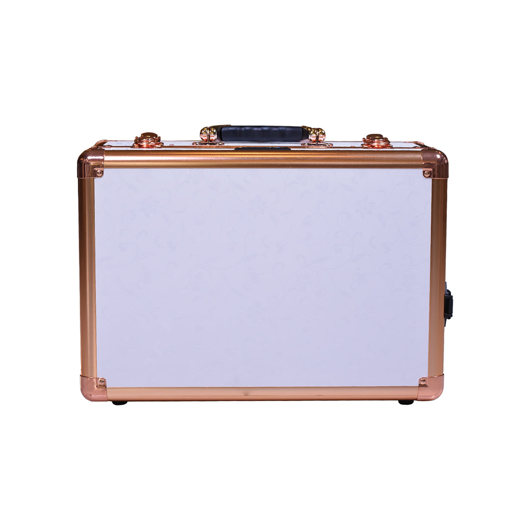 Rose Gold White without Tyres LED Makeup Station with Bluetooth and Speaker (3 Light Color Option)