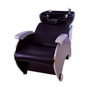 Professional Shampoo Unit | Wooden Sides & Ceramic Bowl