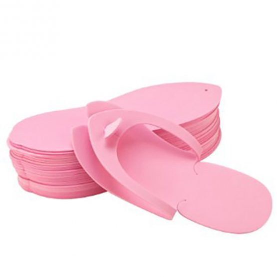 Pack of 12 Disposable Pedicure Soft Foam Flip Flop Slippers for Nail Salon