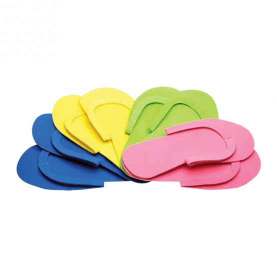 Pack of 12 Disposable Pedicure Soft Foam Flip Flop Slippers for Nail Salon