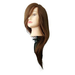 Load image into Gallery viewer, Human Hair Practice Dummy for Trainers 24 Inch L6 Mid Brown
