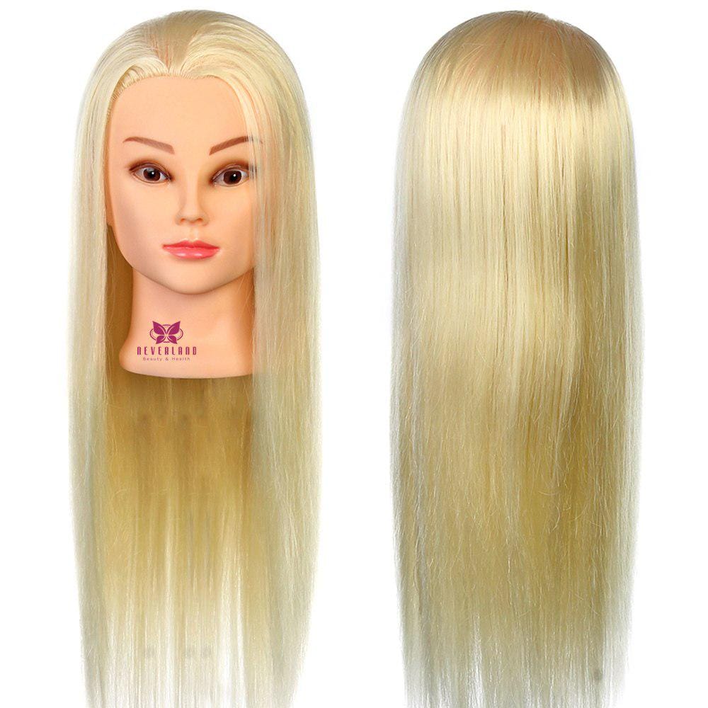 Human Hair Training Head 24inch 100% Per 55cm