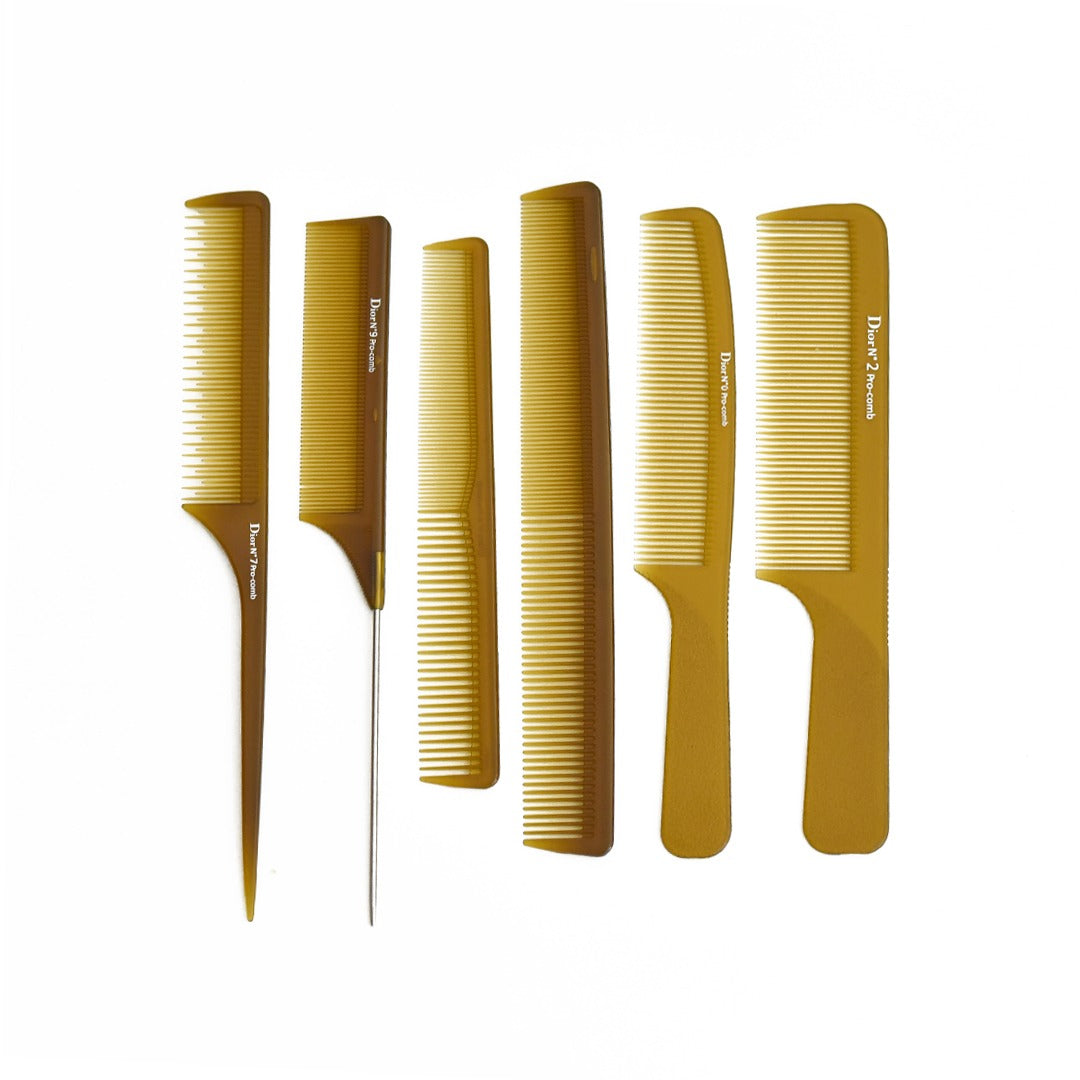 Cutting and Styling Comb Set of 6