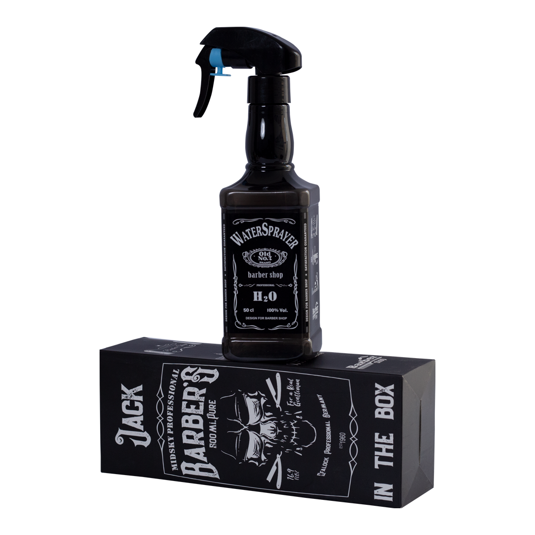 Barber Shop Stylish Water Sprayer Spray Bottle Black 500ml