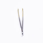 Load image into Gallery viewer, Half Gold Stainless Steel Precise Straight Eyebrow Tweezer
