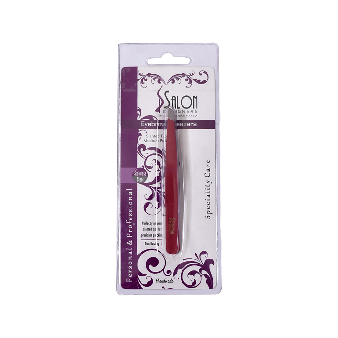 Precise Slanted Eyebrow Tweezer Stainless Steel