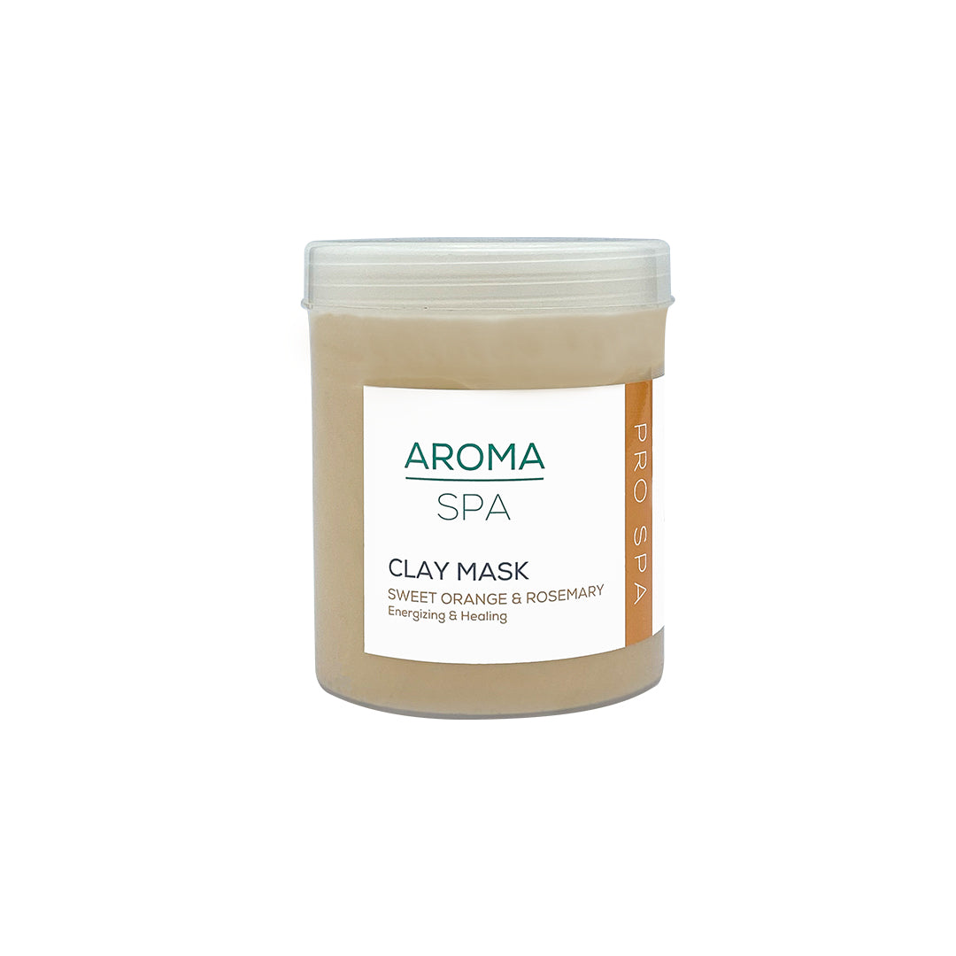 Aroma Sweet Orange & Rosemary Clay Mask hand, feet & body1000g( Energizing& Healing)