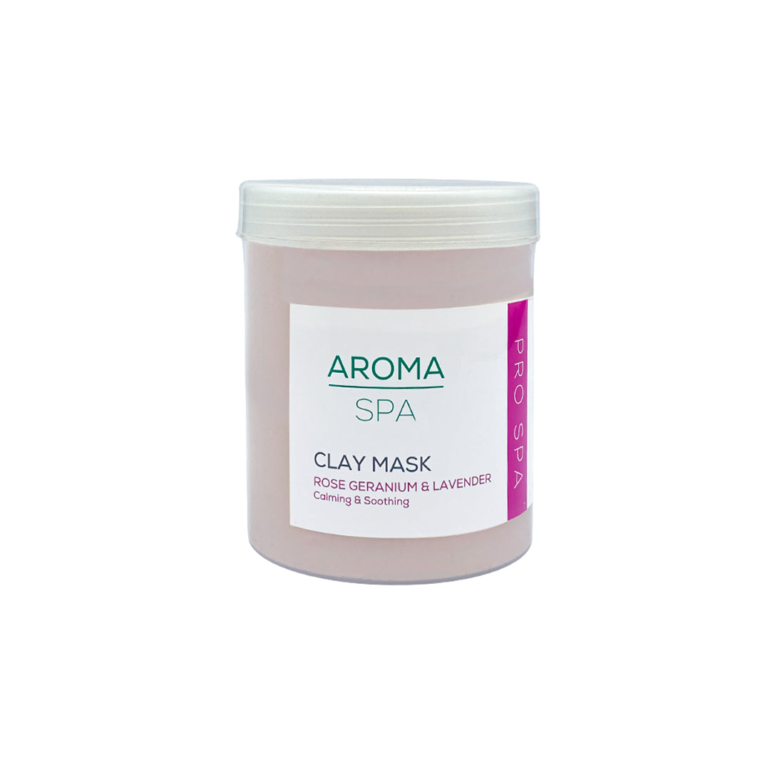 Aroma ROSE GERANIUM & LAVENDER Clay Mask hand, feet & body1000g (Calming & Soothing)