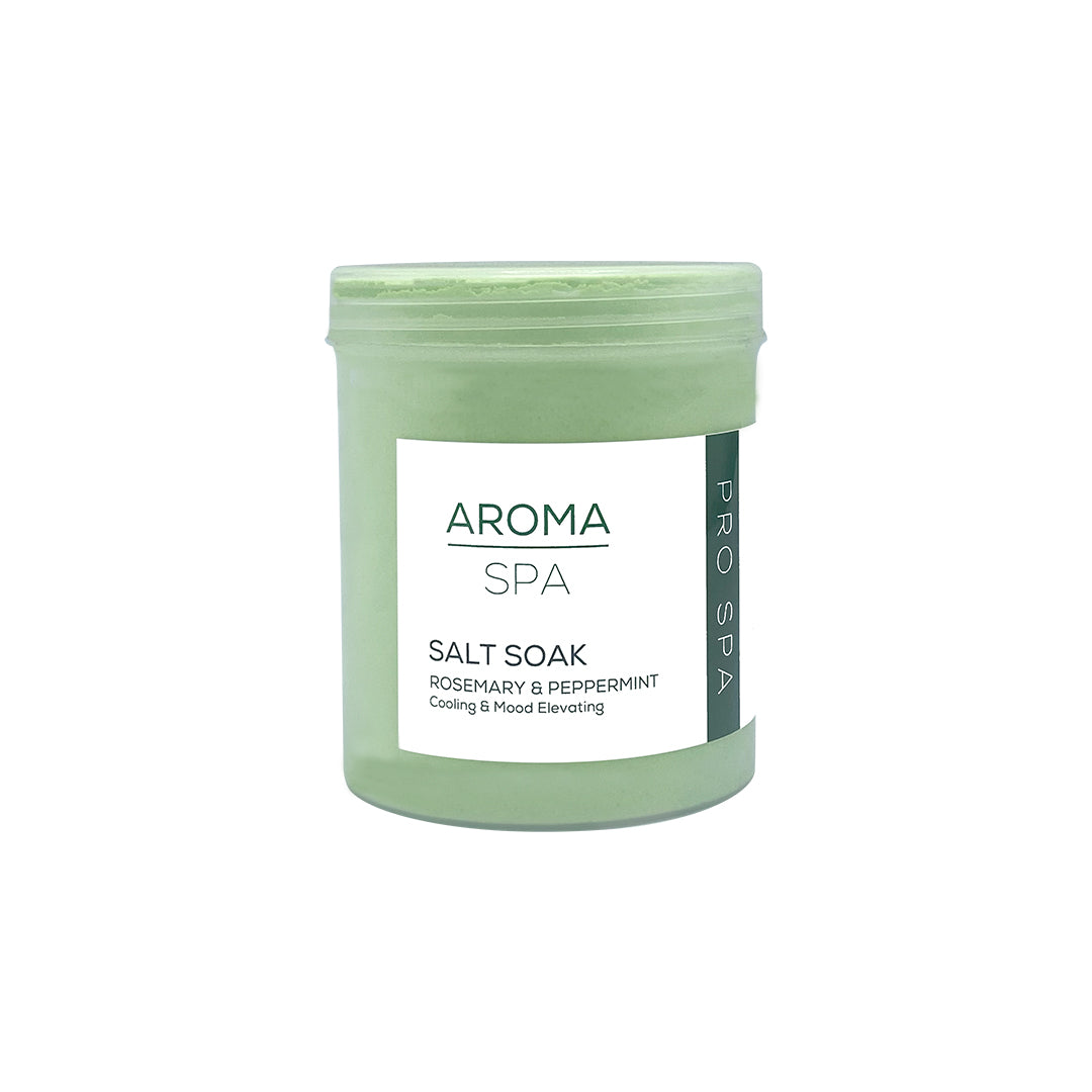 Aroma ROSEMARY & PEPPERMENT Salt soak hand, feet & body1000g (cooling & Mood elevating)