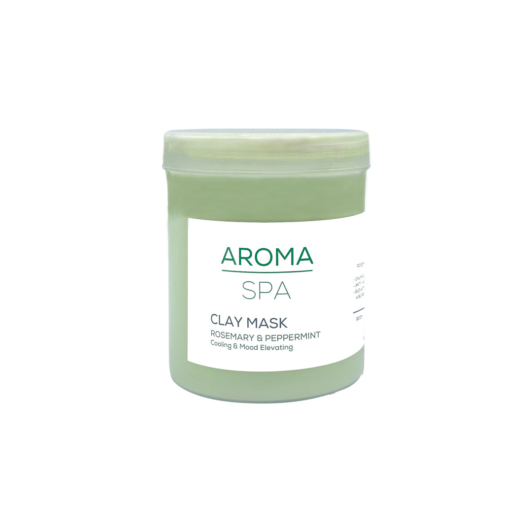 Aroma ROSEMARY & PEPPERMENT Clay mask hand, feet & body1000g (cooling & Mood elevating)