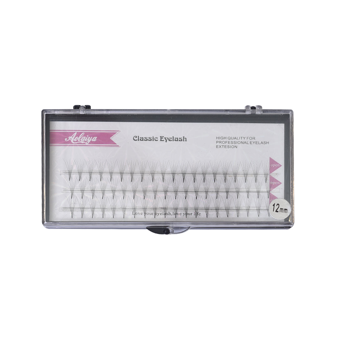 Eyelash Extensions Individual Volume Lash Premade Fans 4d 12mm (60 fans 240 individual eyelashes)