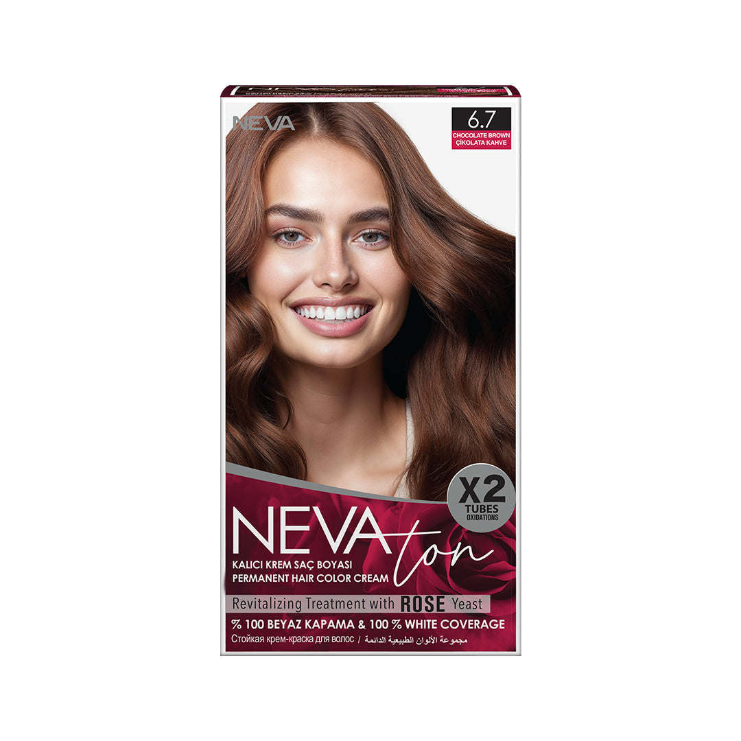 NEVATON Permanent Color 6.7 Chocolate Brown | 100% Gray Coverage