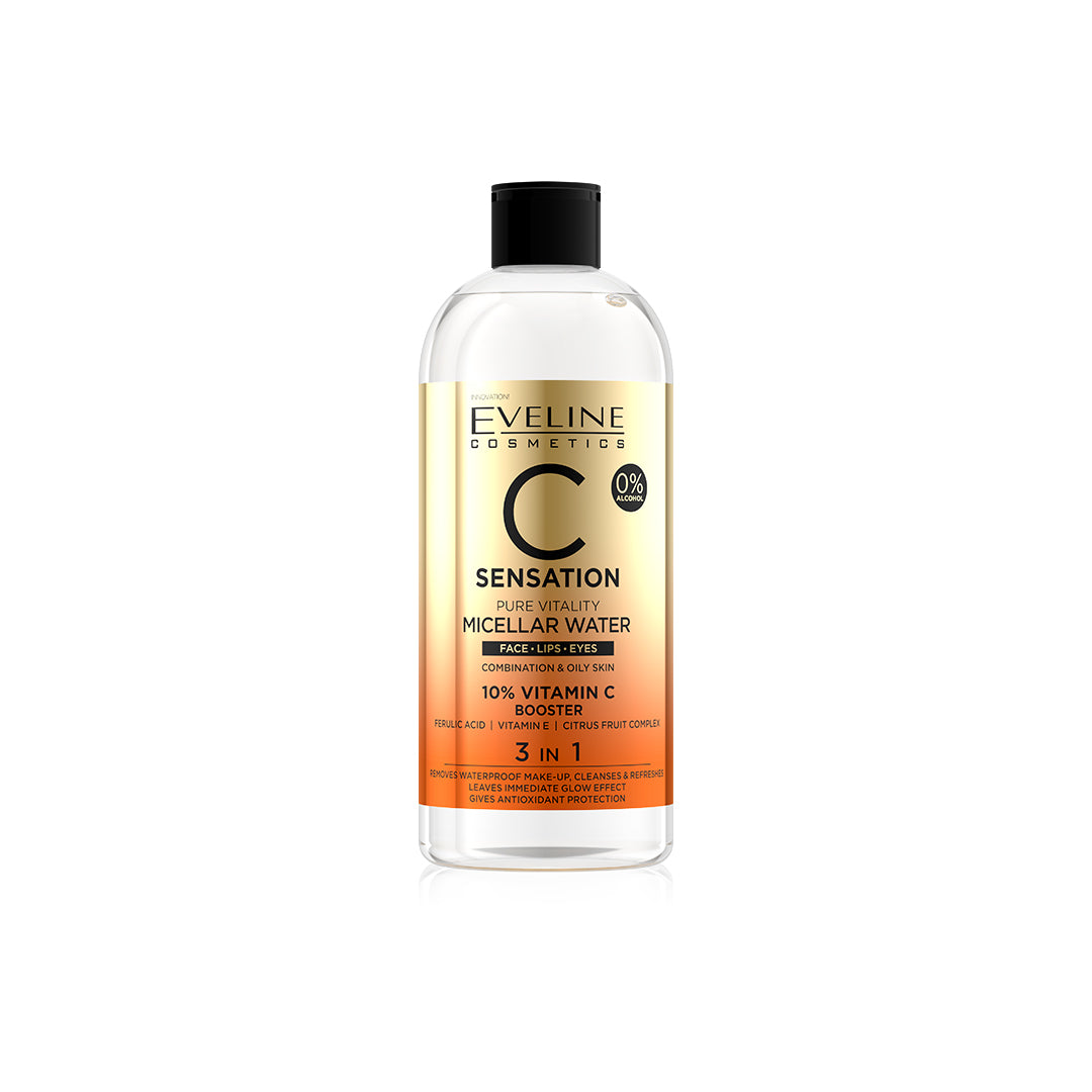 EVELINE C SENSATION MICELLAR WATER 10% VITAMIN C 3 IN 1