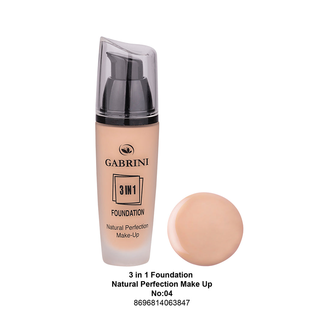 Gabrini 3 In 1 Foundation (Natural Perfection Makeup) # 04