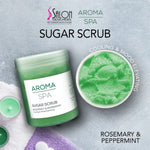 Load image into Gallery viewer, Aroma ROSEMARY &amp; PEPPERMENT Sugar Scrub hand, feet &amp; body1000g (cooling &amp; Mood elevating)
