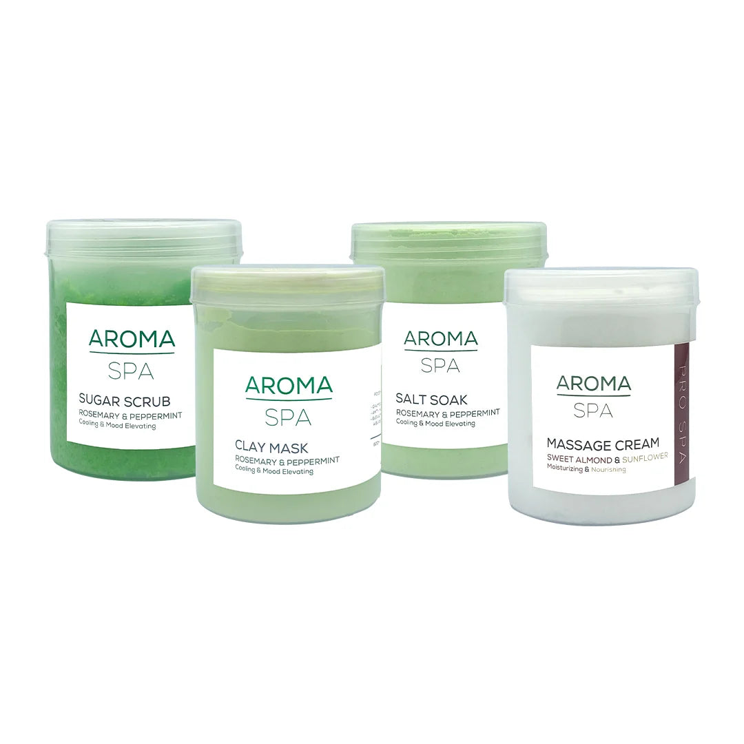 Aroma ROSEMARY & PEPPERMENT hand, feet & body Kit (Cooling & Mood elevating)