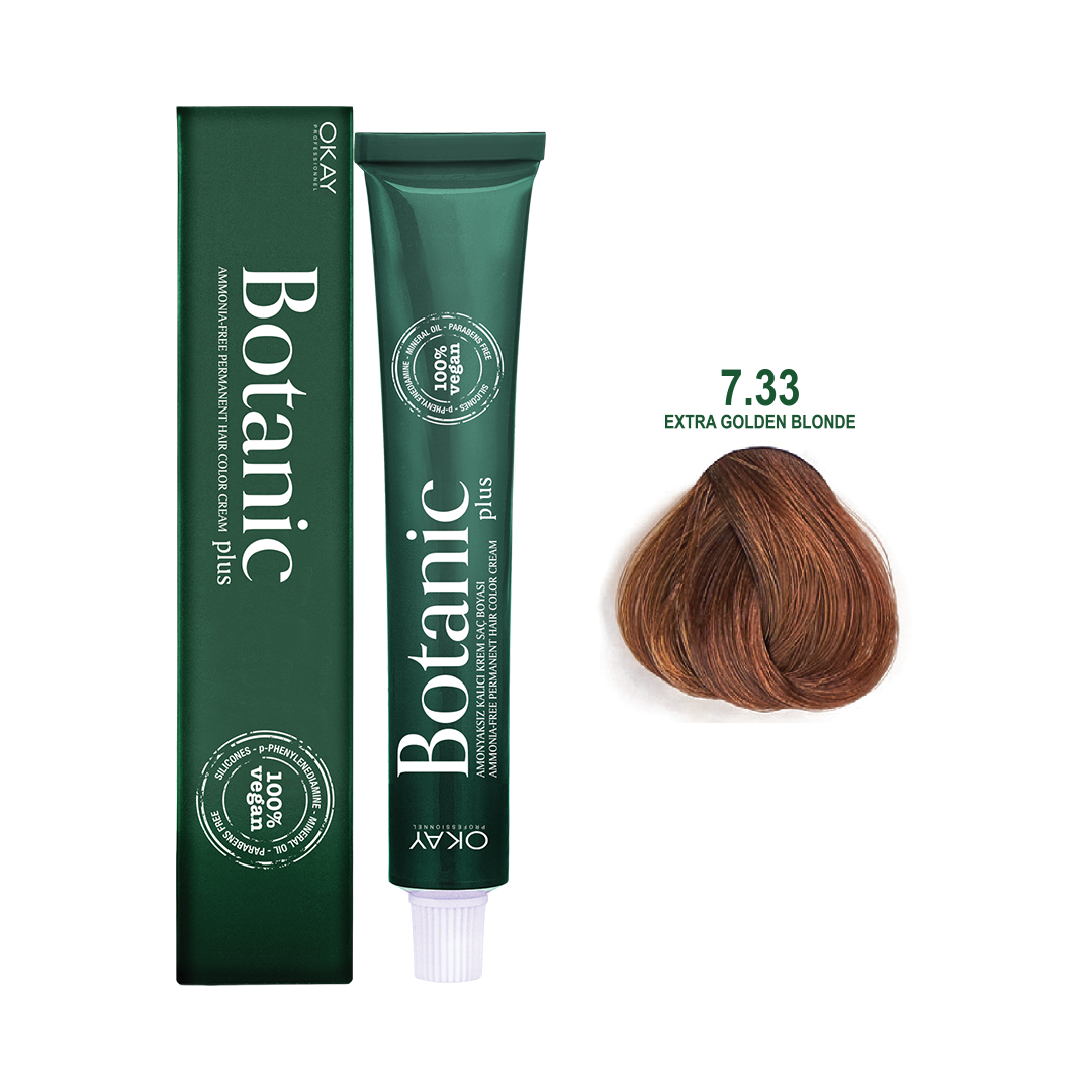 Botanic Plus Ammonia Free Permanent Hair Color Cream Extra Golden Blonde – 7.33 