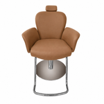 Load image into Gallery viewer, Barber Chair Antique Black | Classic Chrome Base Salon