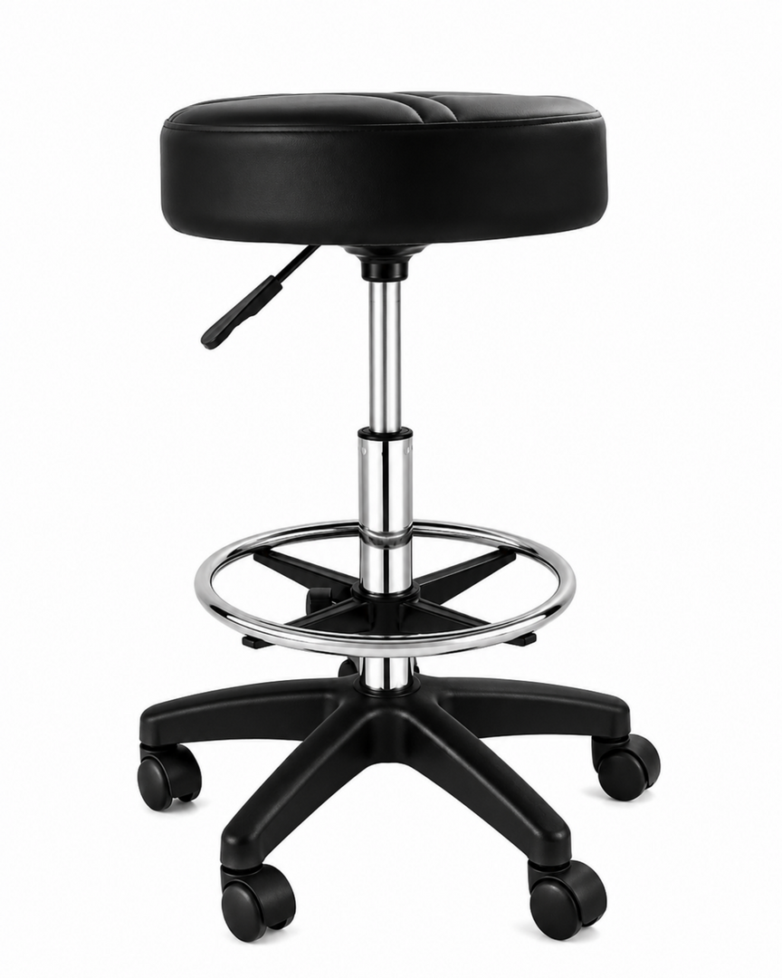ECO Rolling Bar Stool: Adjustable Height & Custom Color Option