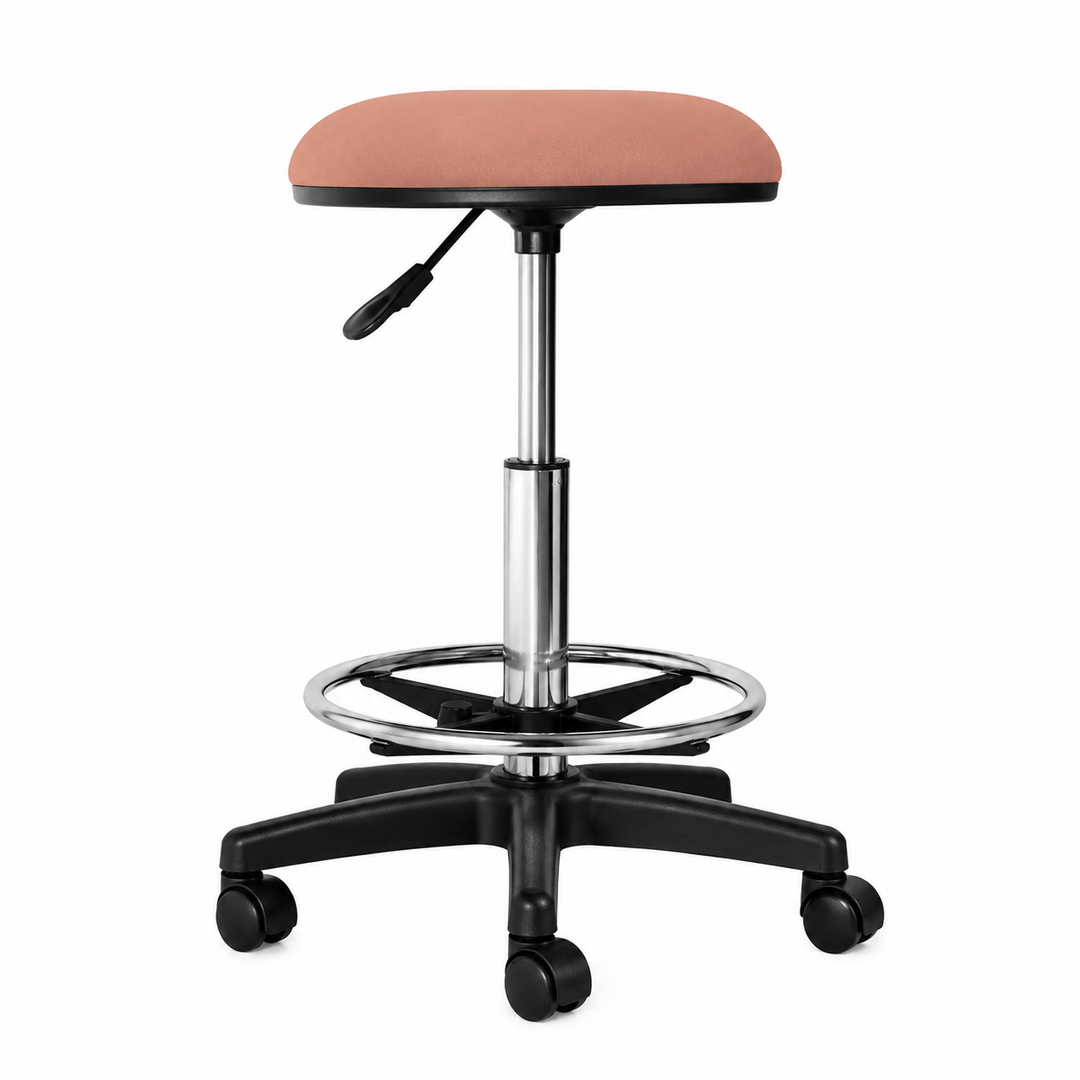 Adjustable Stool with Wheels Brown (Customised Color)