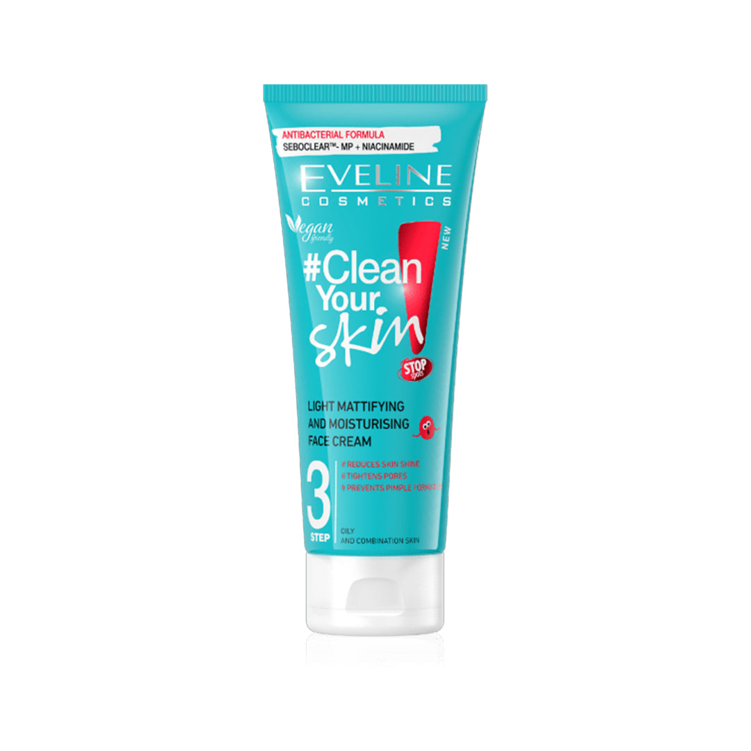 Clean Your Skin Step 3 Light Mattifying & Moisturizing Face Cream 75ML