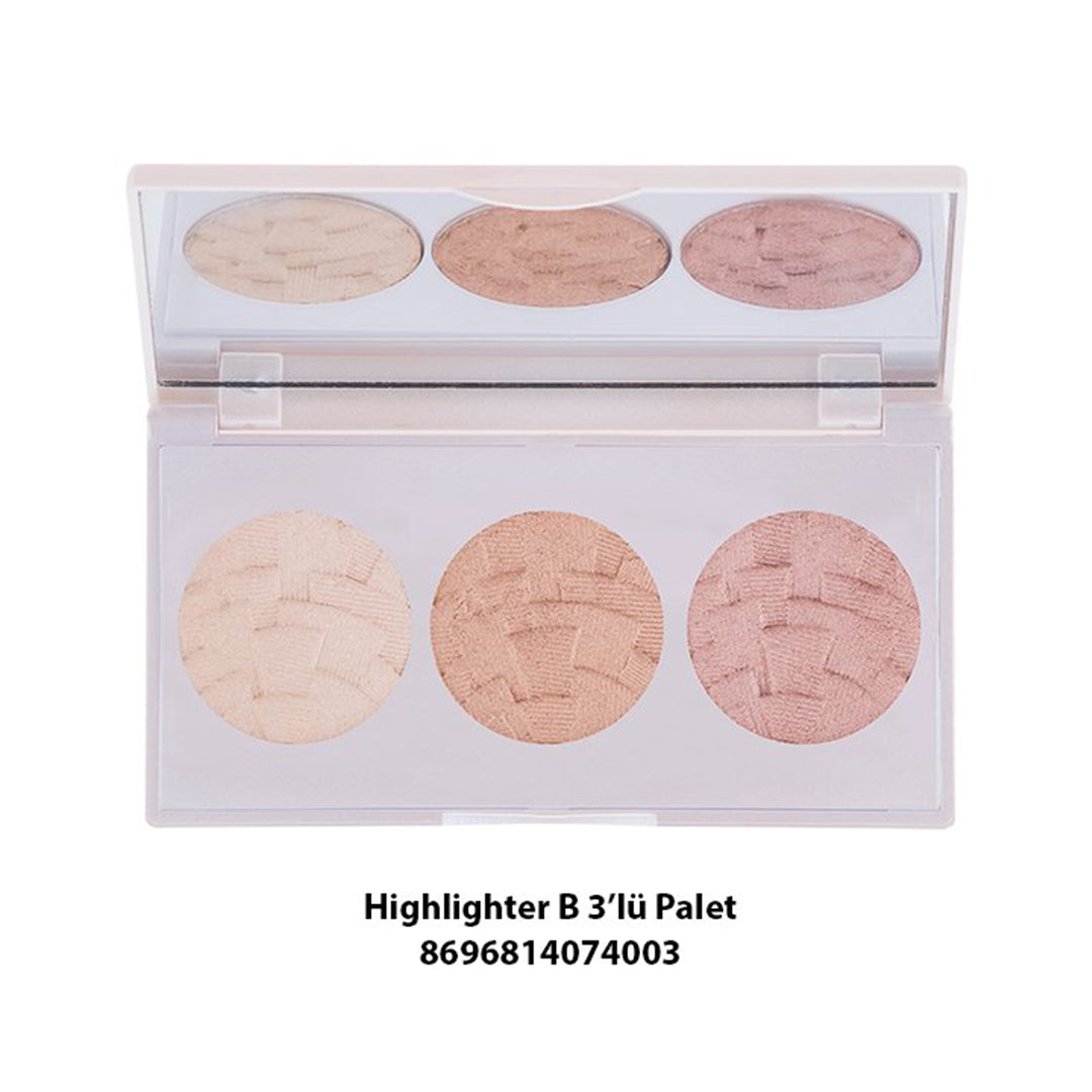 Gabrini Highlighter 3 In 1 Palette 2