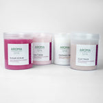 Load image into Gallery viewer, Aroma Rose Geranium &amp; Lavender Spa Kit | 4-Step Hand, Feet &amp; Body Care (Calming &amp; Soothing)
