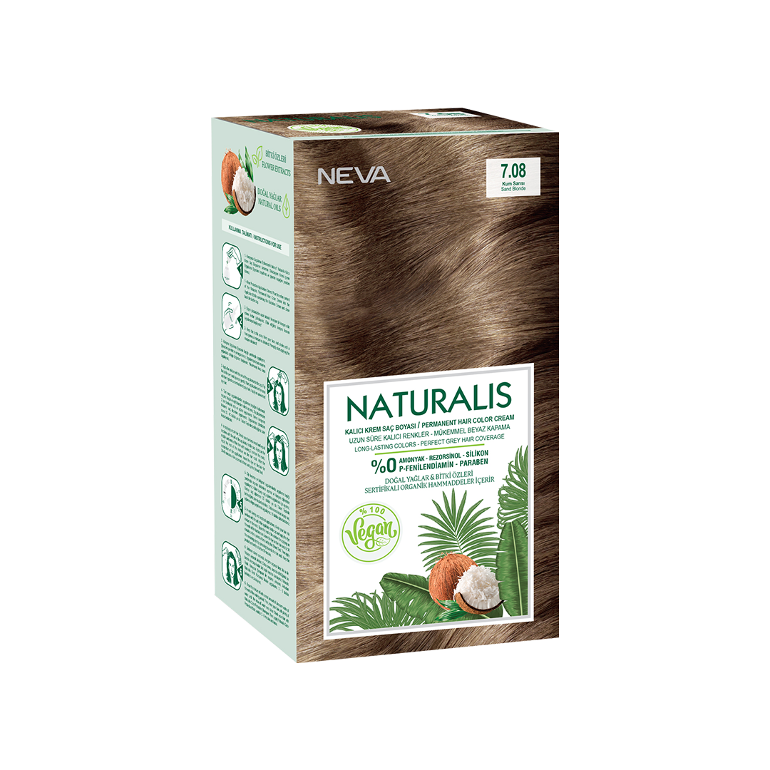 Naturalis Hair Color Cream Set – 7.08 – Sand Blonde