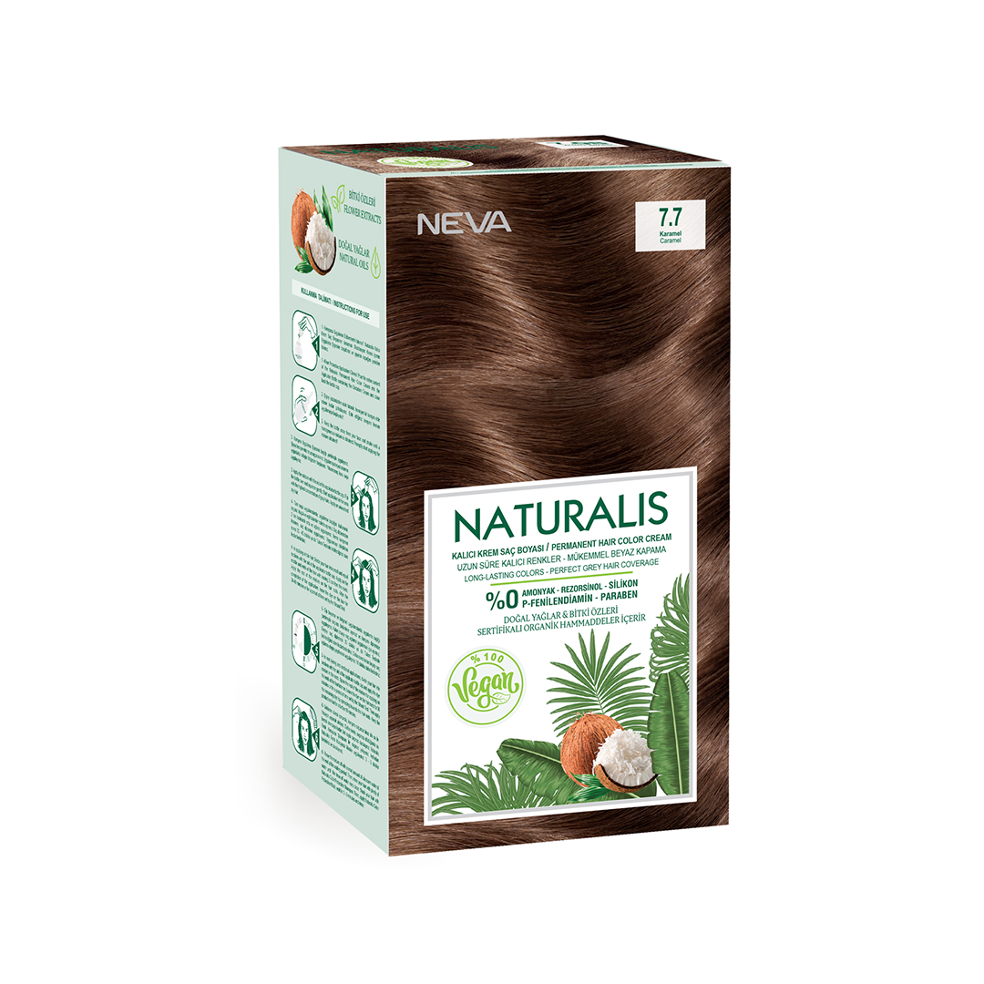 Naturalis Hair Color Cream Set – 7.7 – Caramel