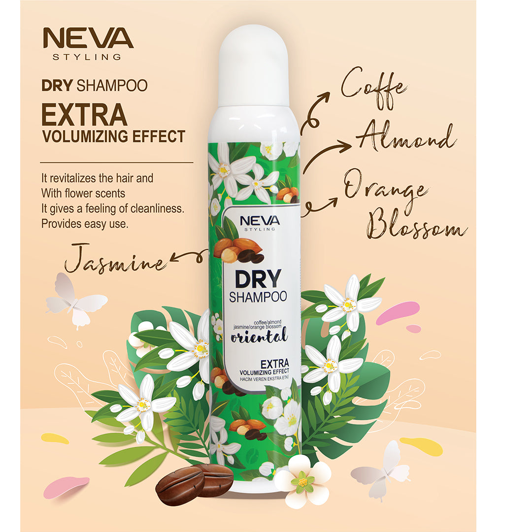Neva Styling Dry Shampoo Extra Volumizing Effect Coffee, Almond,  Jasmine, Orange & Blossom_2