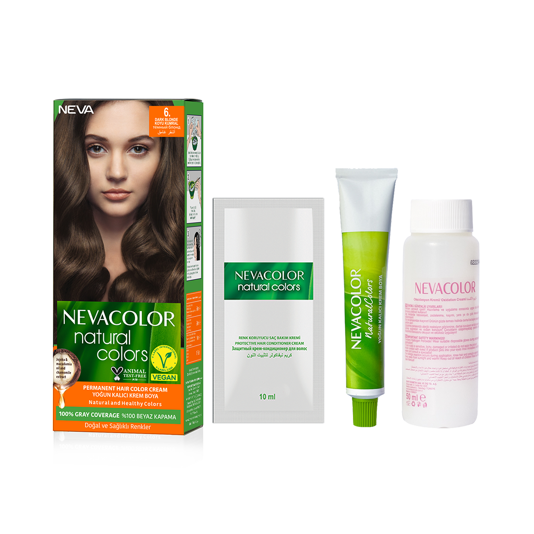Nevacolor Natural  Hair Color Cream Set	6 - Dark Blonde-2