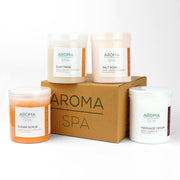 Aroma Sweet Orange & Rosemary Spa Kit | 4-Step Hand, Feet & Body Care (Energizing & Healing)