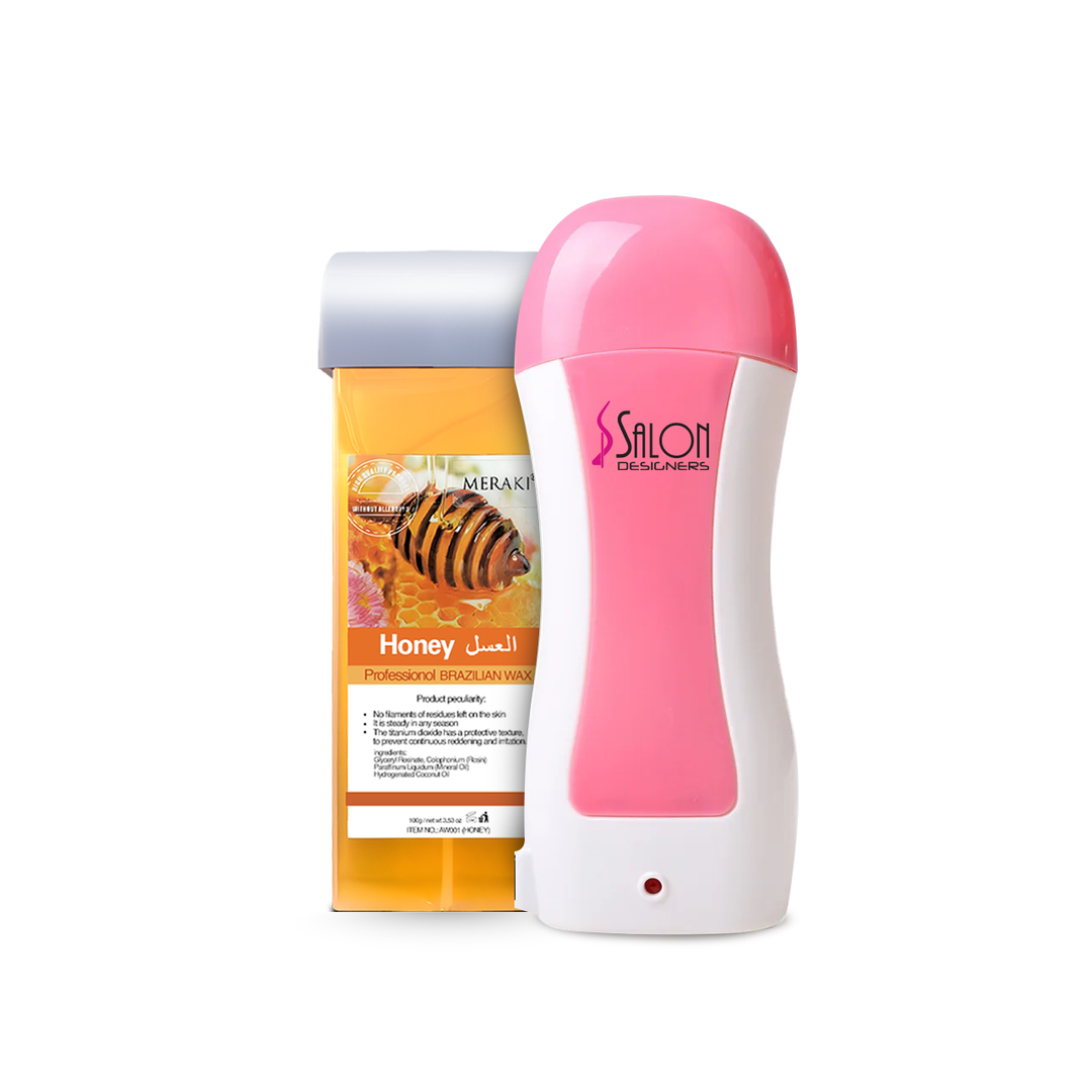 Meraki Roll-On Wax Cartridge Honey 100ml | Professional Depilatory Wax for All Skin Types