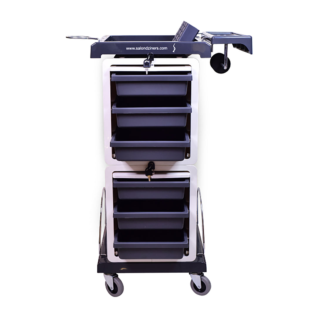 Lockable Trolley with Hot Tools Holder