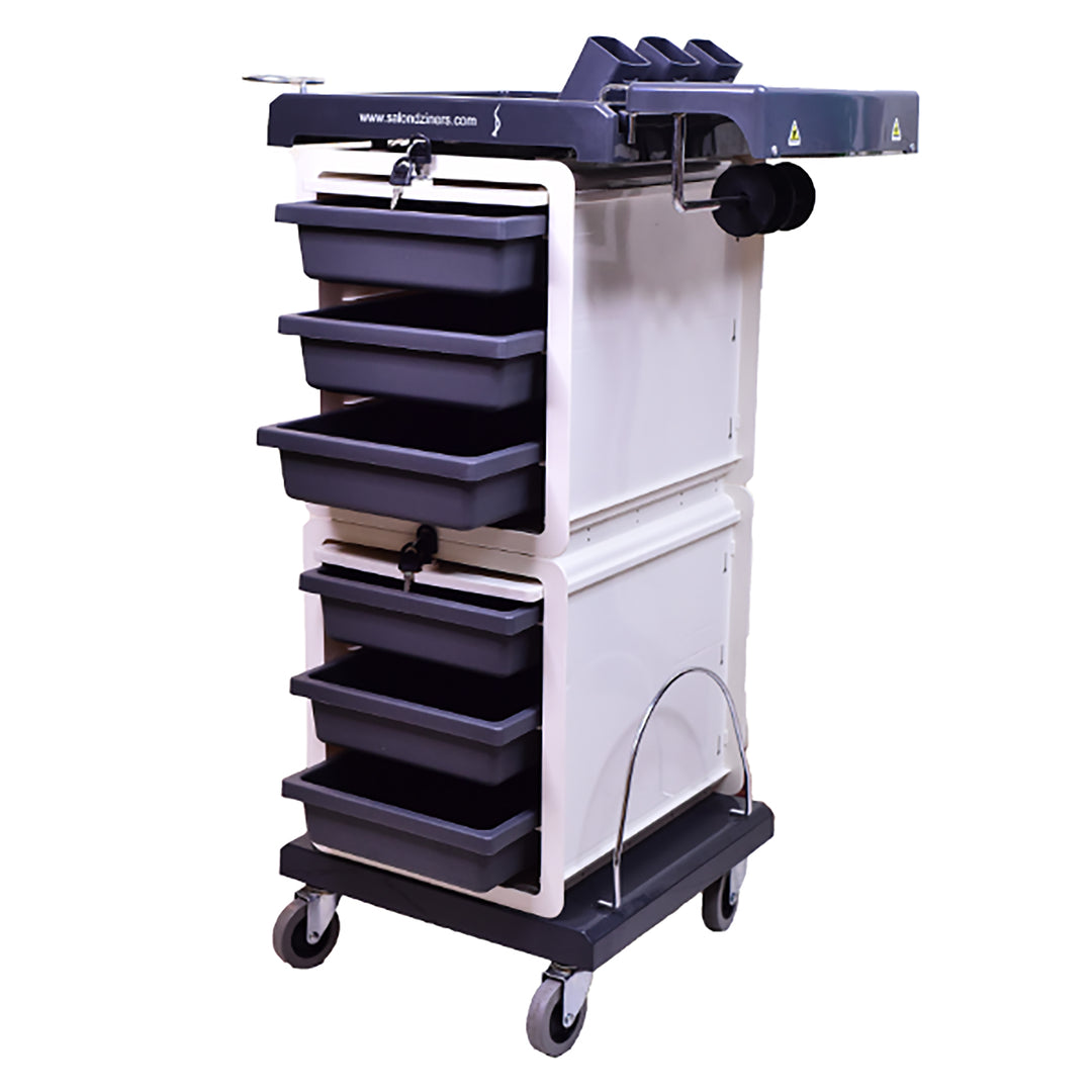 Lockable Trolley with Hot Tools Holder