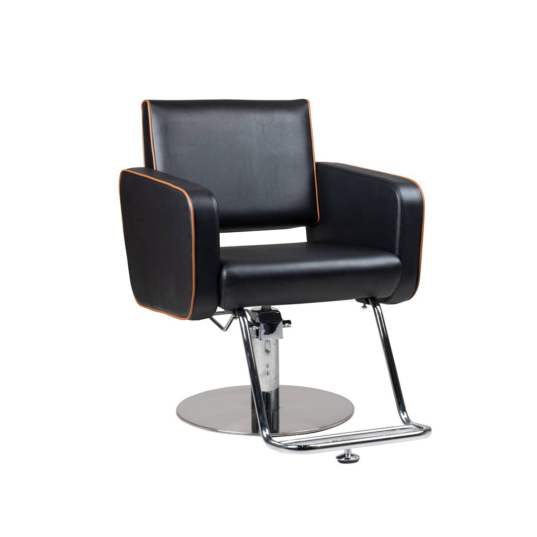 Antique Brown Hydraulic Barber & Styling Chair