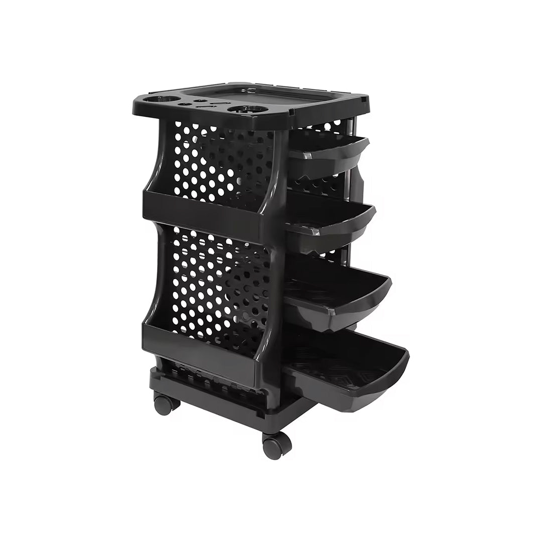 Multi-Tiered Salon Trolley with Wheels