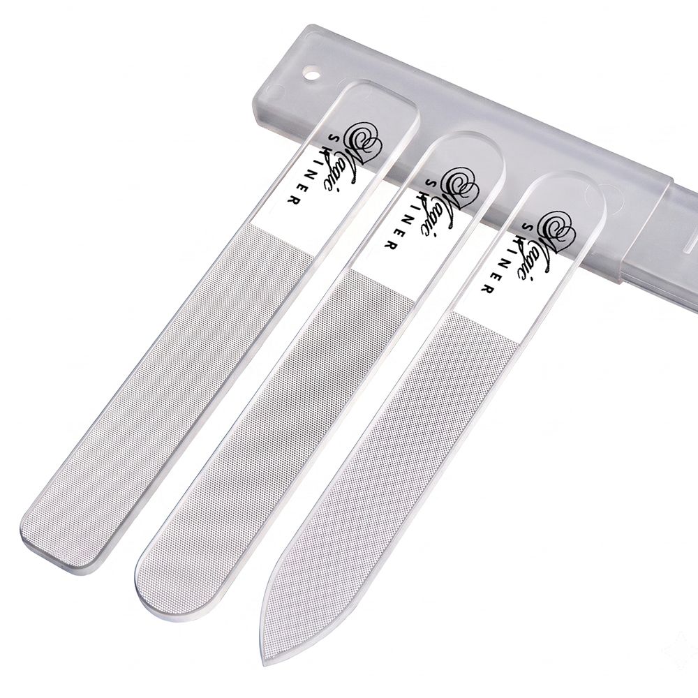 Salon Designers NanoMirror Professional Glass Nail File Set  Pack of 3