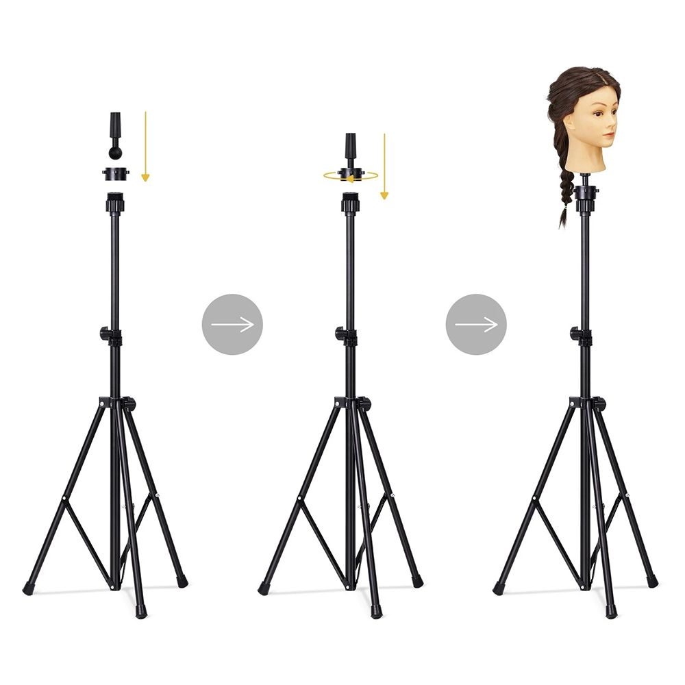 Salon Designers Professional Steel Dummy Tripod Stand 54 inch's Height(4f-7in)