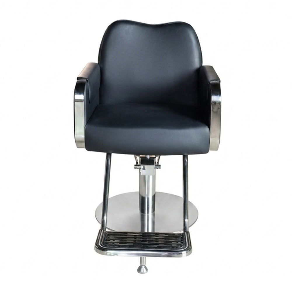 Grey Luxe Hydraulic Styling Chair