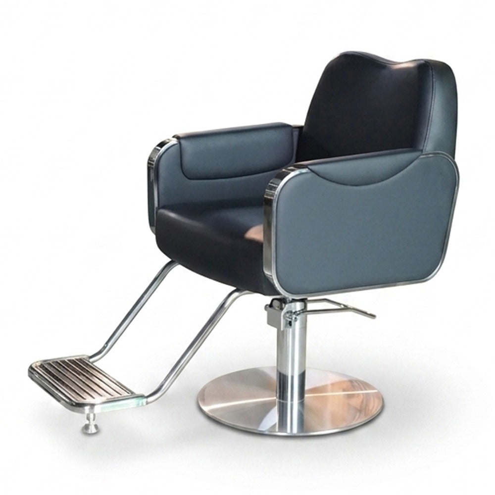Grey Luxe Hydraulic Styling Chair
