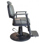 Load image into Gallery viewer, Premium Grey Hydraulic Barber Chair with Adjustable Headrest | Salon Designers