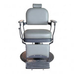 Load image into Gallery viewer, Premium Grey Hydraulic Barber Chair with Adjustable Headrest | Salon Designers