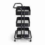 Load image into Gallery viewer, UrbanGrid Three-Tier Mesh Salon Trolley