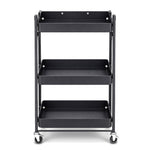Load image into Gallery viewer, Onyx Three-Tier Black Utility Trolley