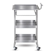Sterling Three-Tier Stainless Steel Salon Trolley