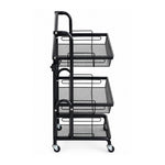 Load image into Gallery viewer, . GridPro Three-Tier Mesh Salon Trolley