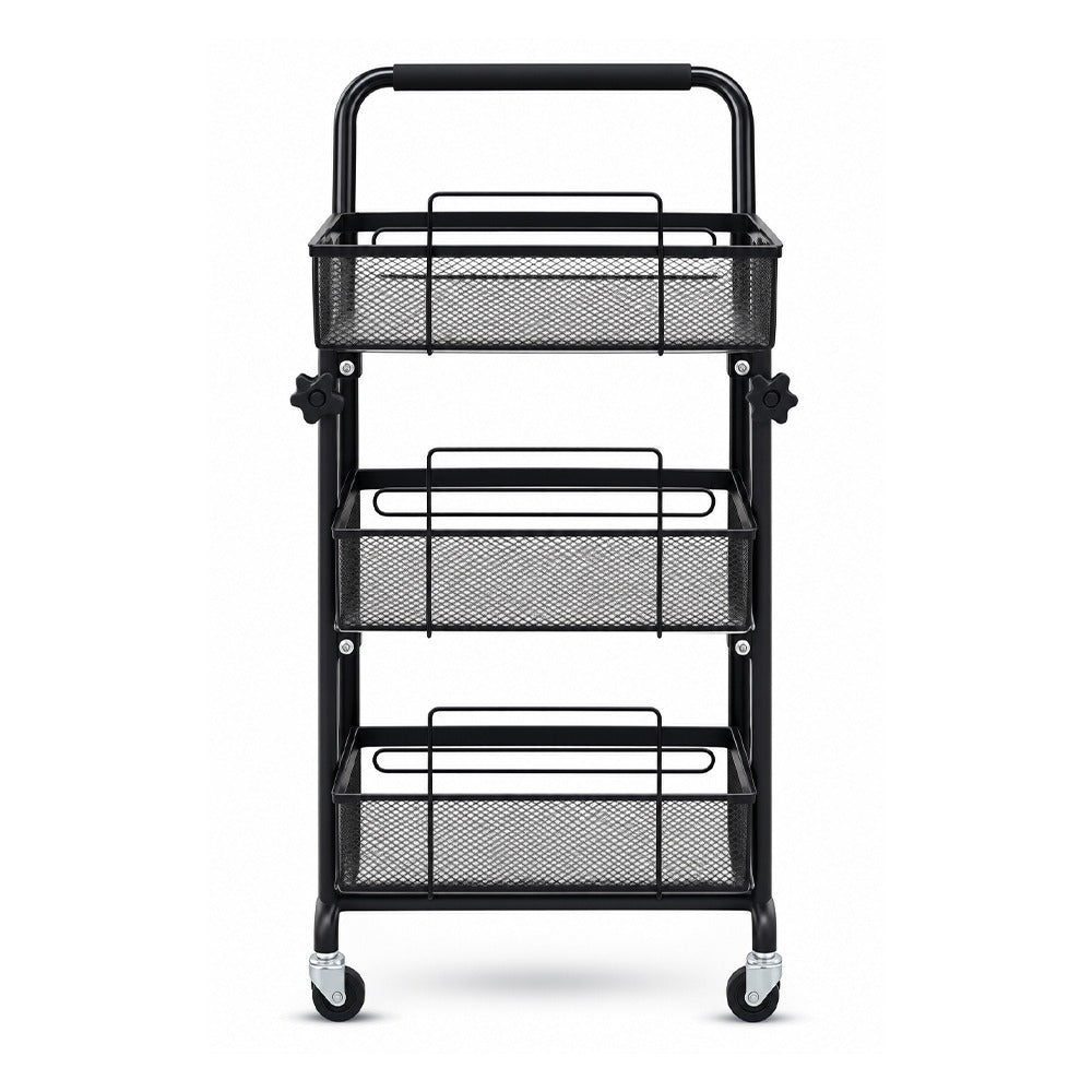 . GridPro Three-Tier Mesh Salon Trolley