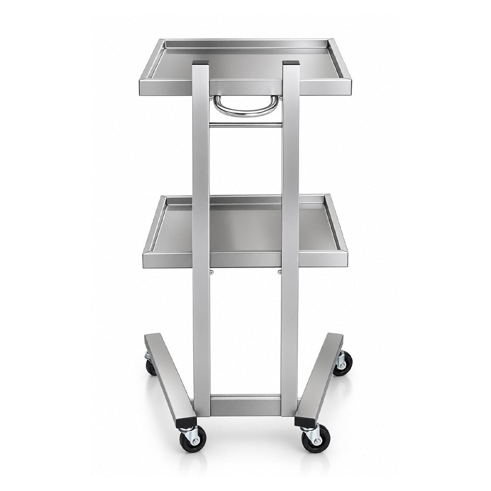 Axis Two-Tier Stainless Steel Salon Trolley