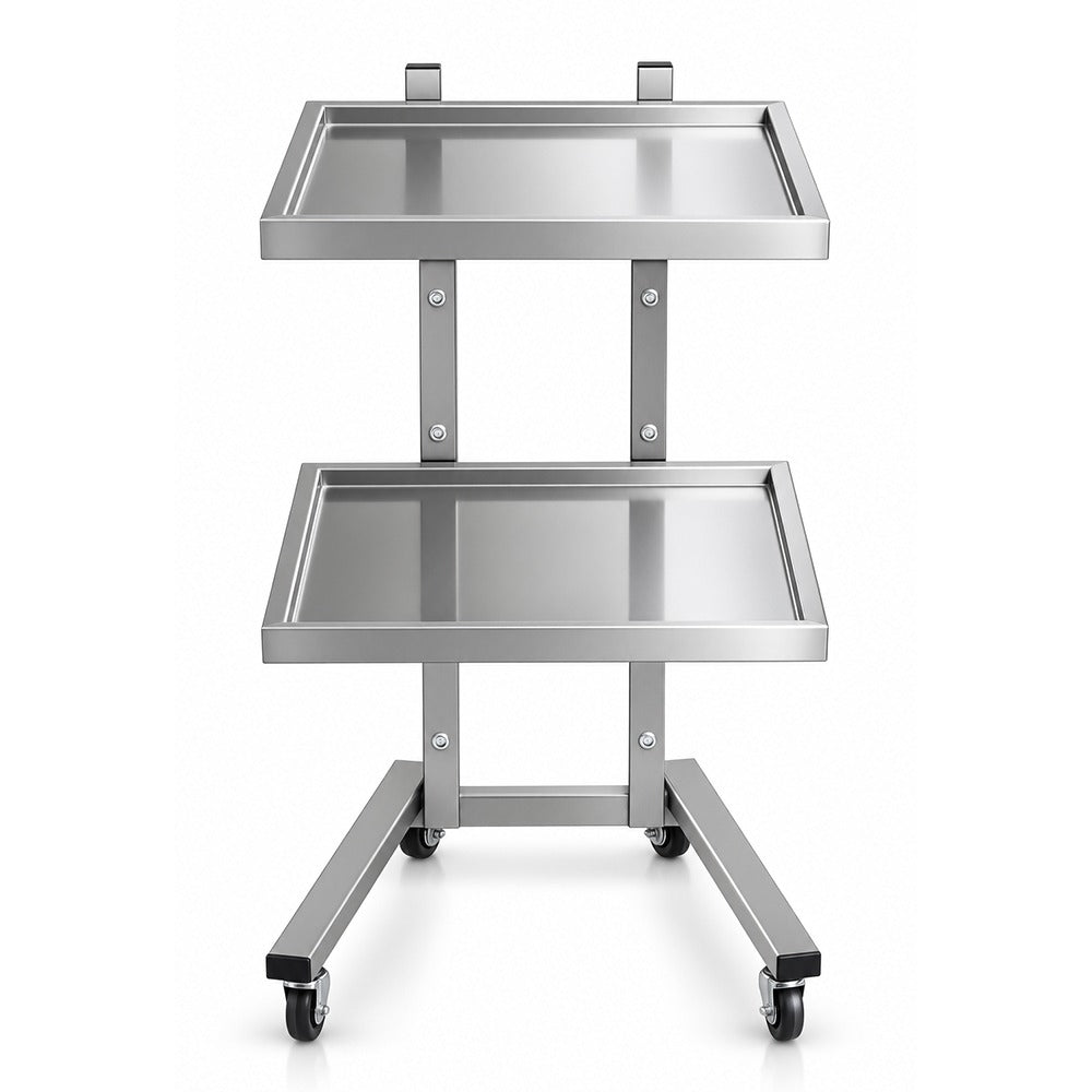 Axis Two-Tier Stainless Steel Salon Trolley